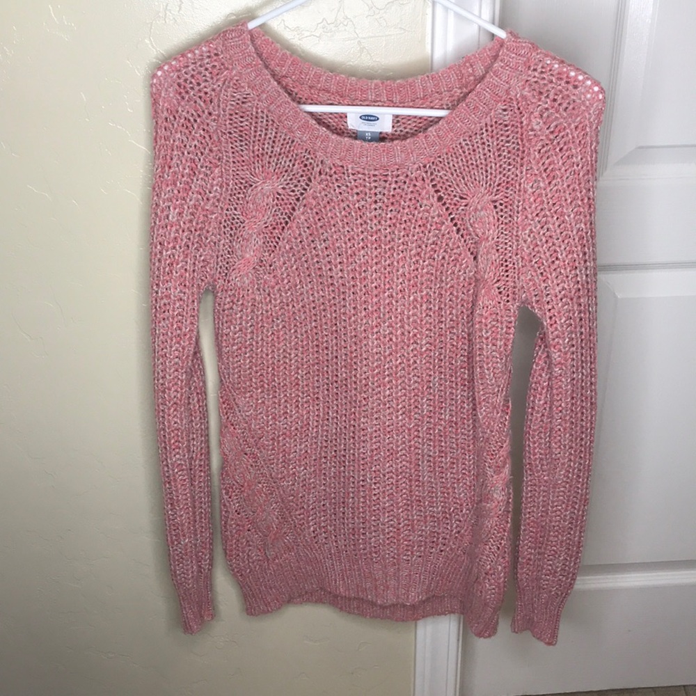 Old Navy pink knitted sweater